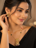 Royal Antique Jhumka Pendant Set