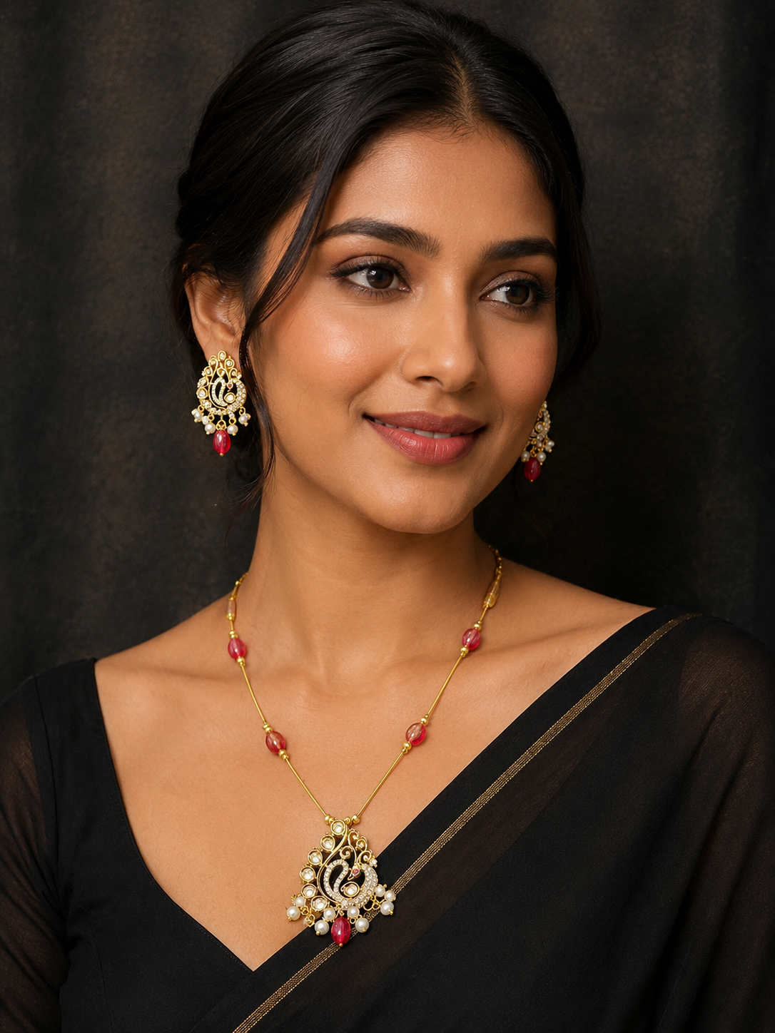 Royal Peacock Charm Jewelry Set