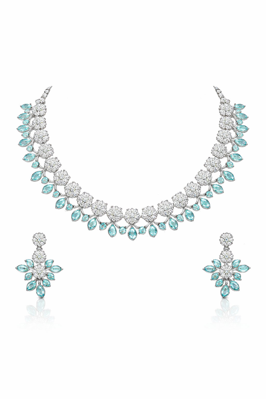 Emerald Spark Designer Necklace Combo