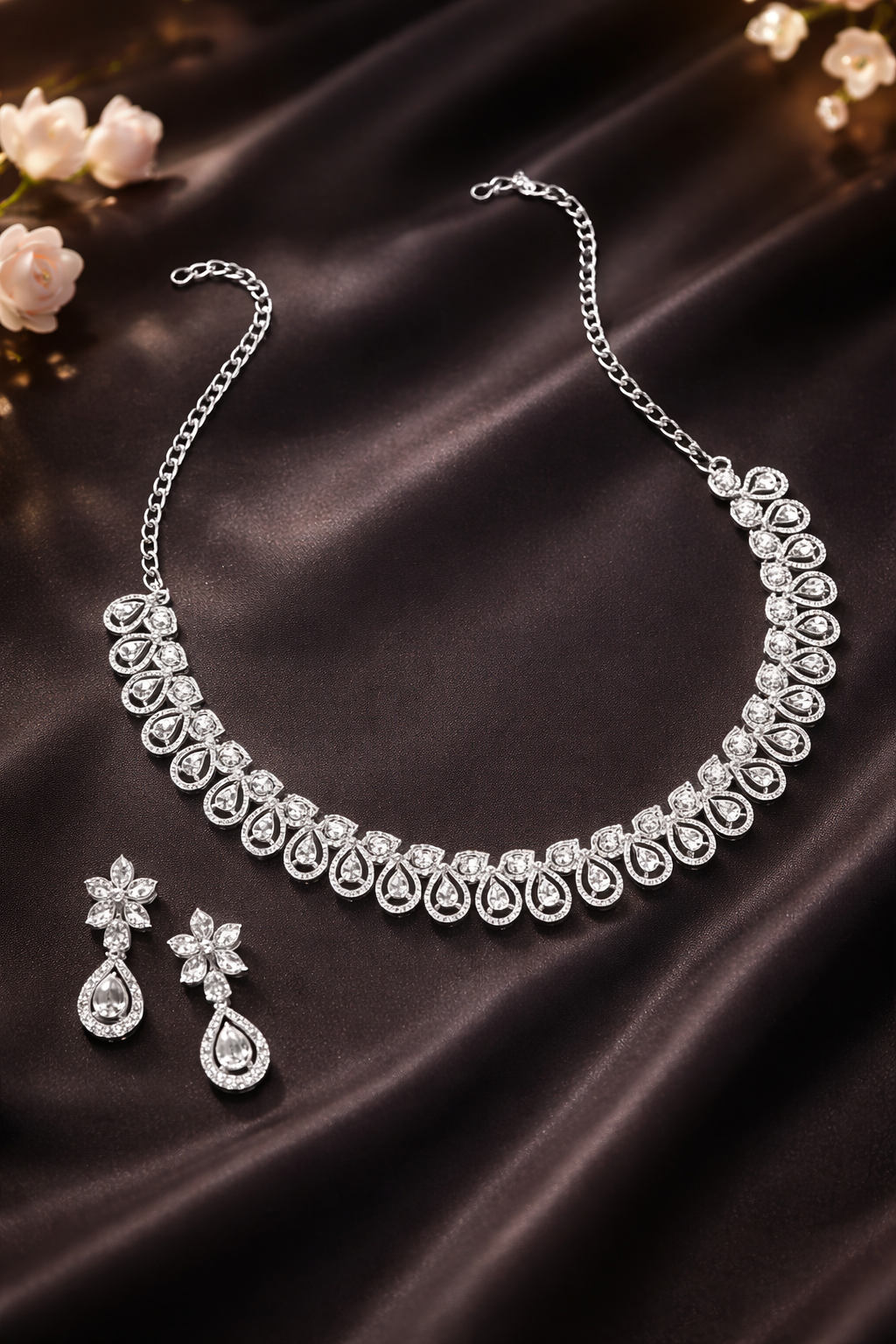 Silver Aura Luxe Diamond Set