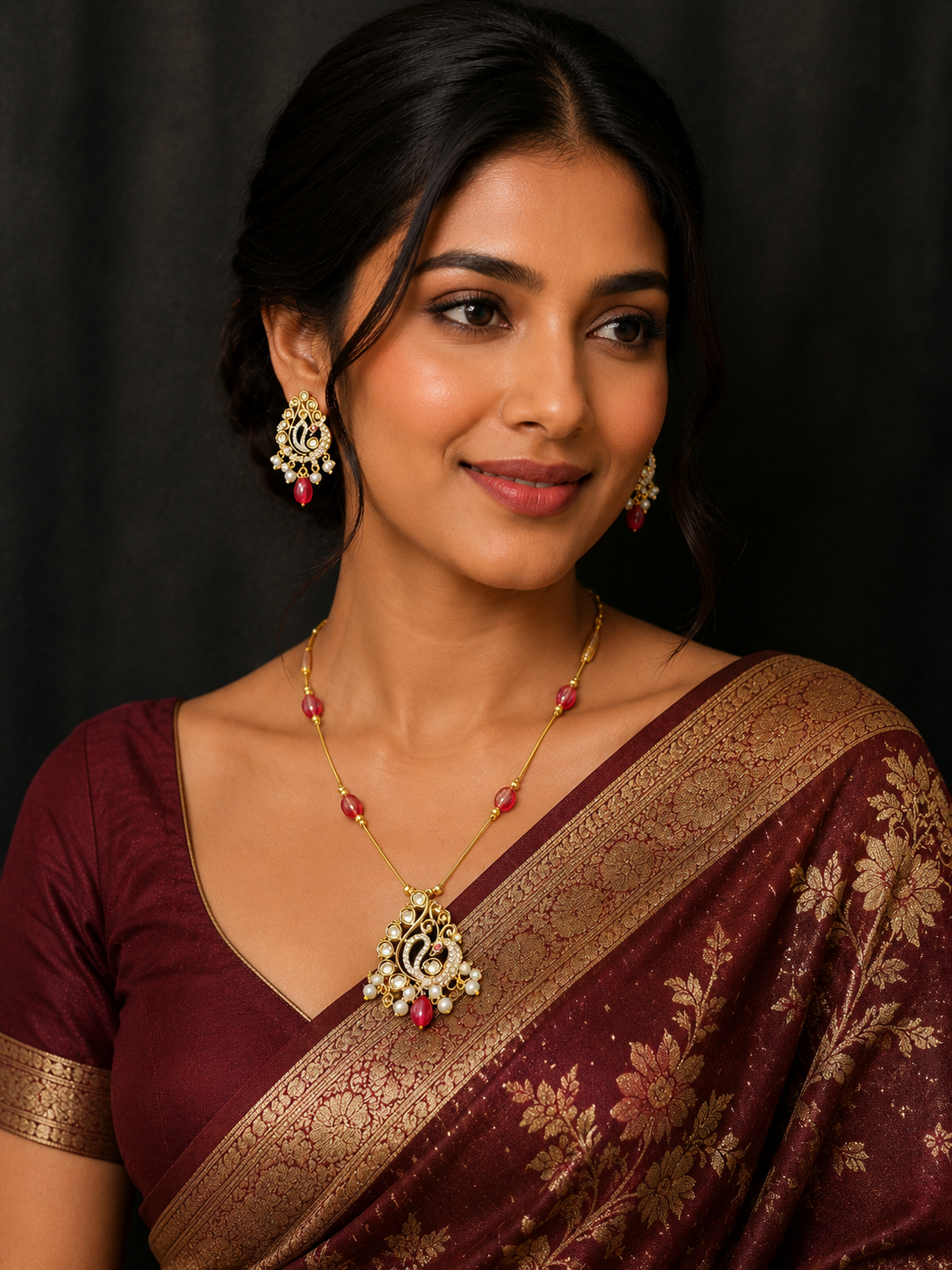 Royal Peacock Charm Jewelry Set